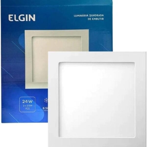 PAINEL LED EMBUTIR QUAD 24W 6500K ELGIN